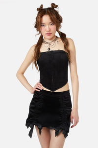 Dangerfield - Keepsake Velvet Corset - black
