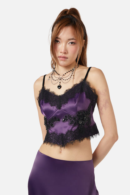 Dangerfield - Keepsake Satin Bodice - purple