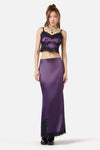 Dangerfield - Keepsake Satin Skirt - purple