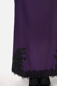 Dangerfield - Keepsake Satin Skirt - purple