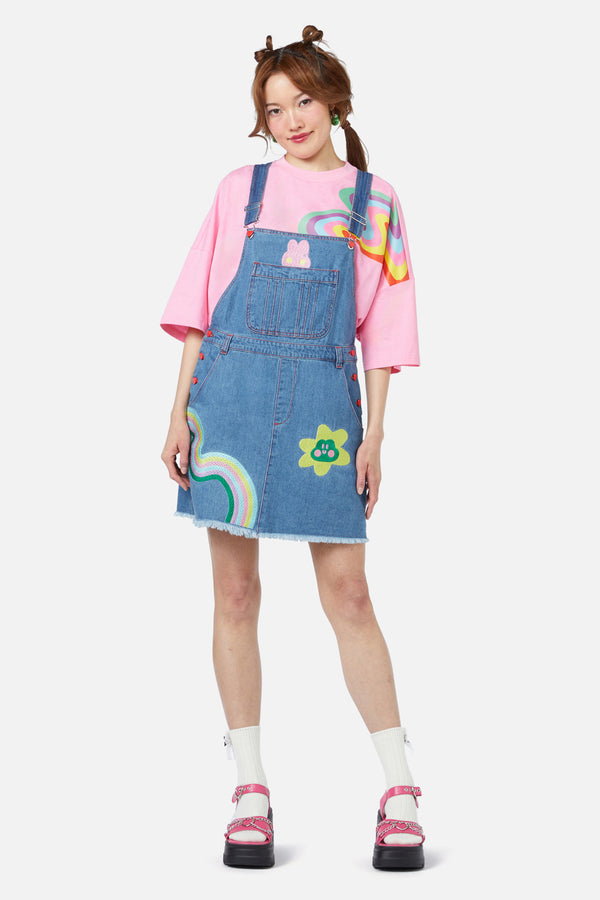 Dangerfield - Electric Patch Pinny - blue