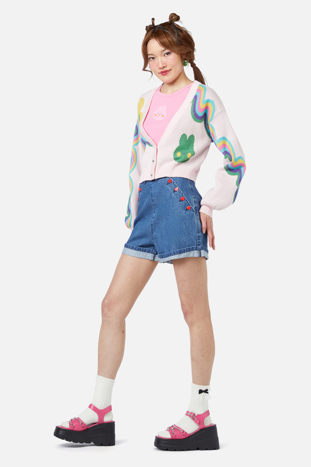 Dangerfield - Idolize Patch Cardi - pink