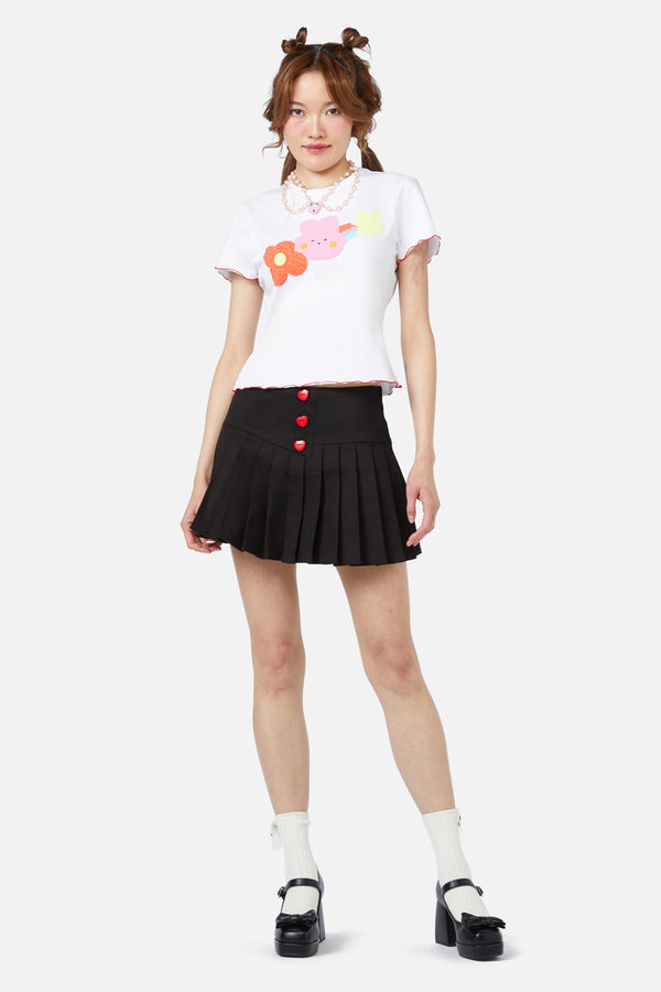 Dangerfield - Electric Bunny Tee - white