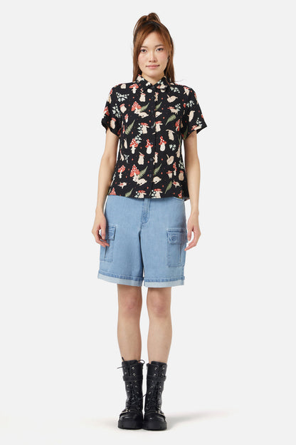Dangerfield - Harmony Printed Blouse - black