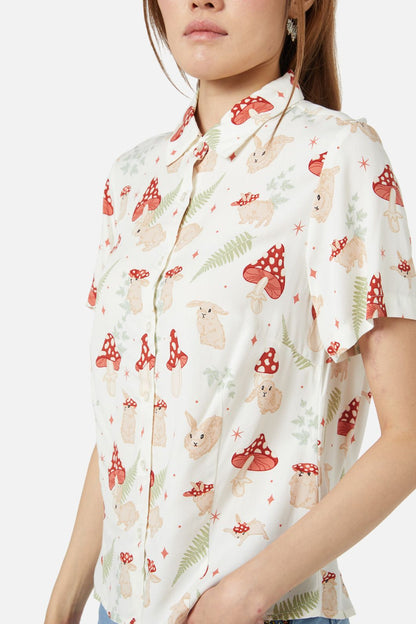 Dangerfield - Harmony Printed Blouse - cream
