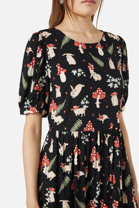 Dangerfield - Harmony Printed Dress - black