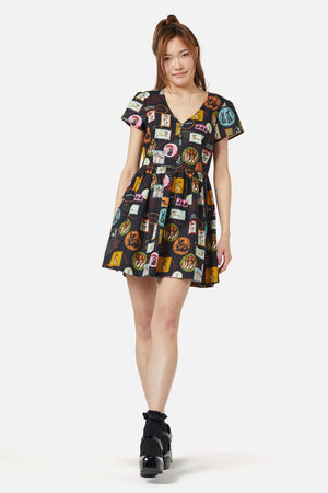 Dangerfield - Old Postal Printed Dress - multi