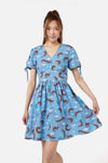Dangerfield - Otterly Adorable Dress - blue