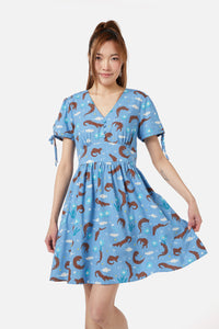Dangerfield - Otterly Adorable Dress - blue