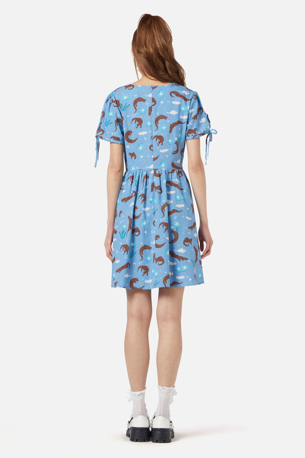 Dangerfield - Otterly Adorable Dress - blue