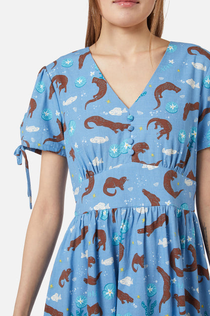 Dangerfield - Otterly Adorable Dress - blue