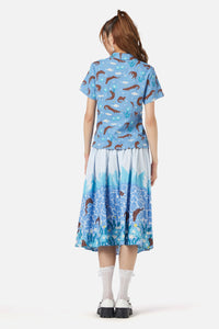 Dangerfield - Otterly Adorable Blouse - blue
