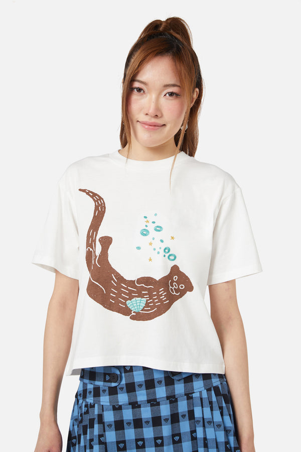 Dangerfield - Otterly Adorable Tee - cream