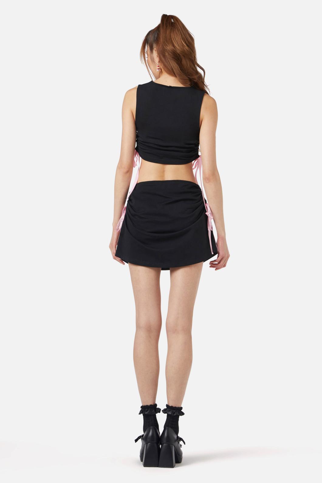 Dangerfield - Milkshake Bow Tank - black-pink