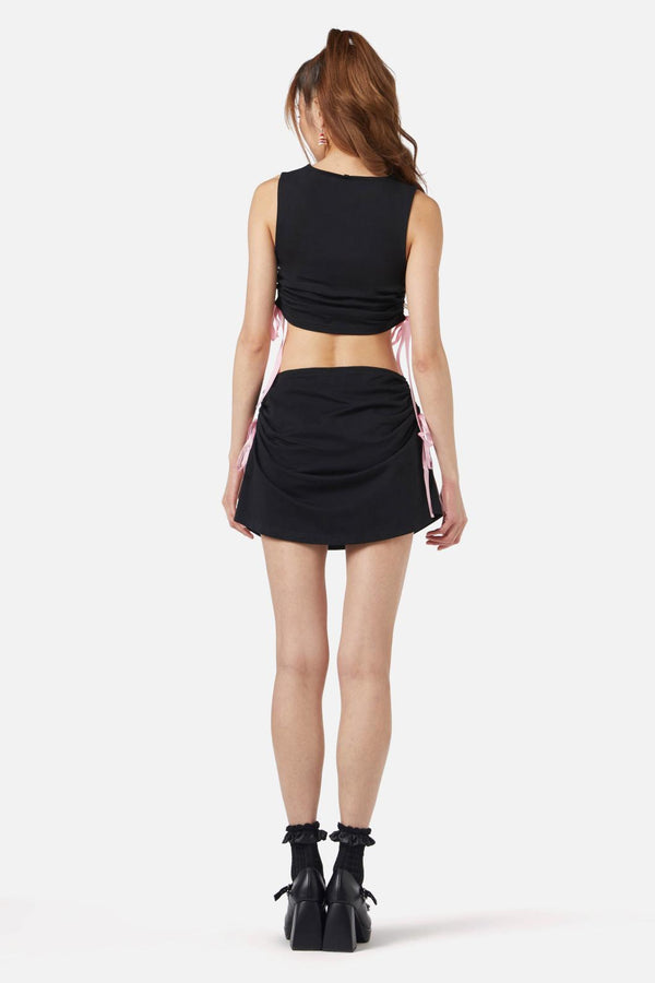 Dangerfield - Milkshake Bow Tank - black-pink