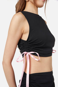 Dangerfield - Milkshake Bow Tank - black-pink