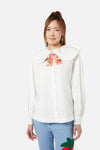 Dangerfield - Oh Me Oh My Bow Blouse - white
