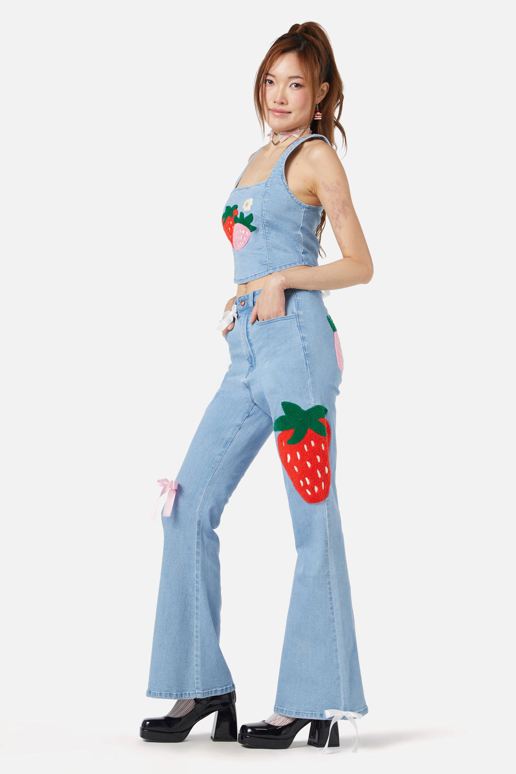 Dangerfield - Crush On U Denim Corset - blue