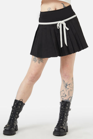 Dangerfield - Peculiar Puss Skirt - black-white