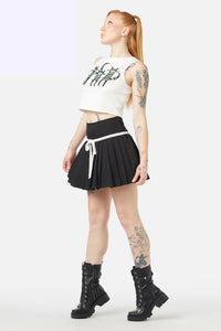 Dangerfield - Peculiar Puss Skirt - black-white