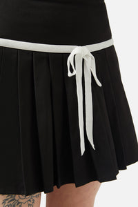 Dangerfield - Peculiar Puss Skirt - black-white