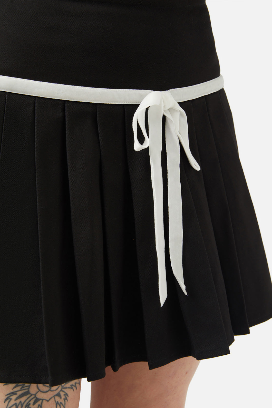 Dangerfield - Peculiar Puss Skirt - black-white