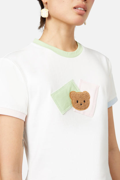 Dangerfield - Vermont Patch Tee - white
