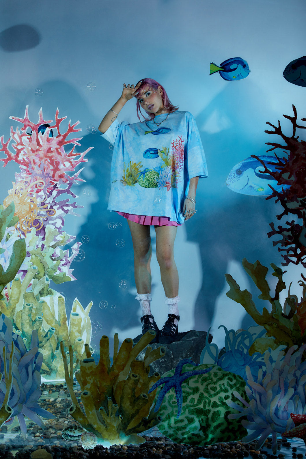Dangerfield - Reef Tee - blue