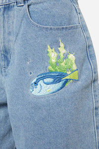 Dangerfield - Reef Short - blue