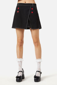 Dangerfield - Queen Of Cats Basic Skort - black