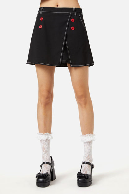 Dangerfield - Queen Of Cats Basic Skort - black