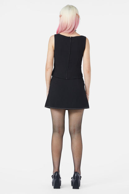Dangerfield - Queen Of Cats Basic Corset Top - black