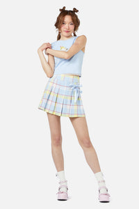 Dangerfield - Silly Goose Tartan Skort - blue