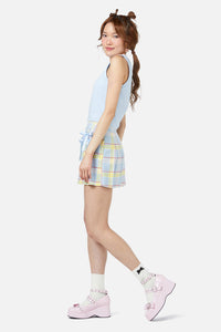 Dangerfield - Silly Goose Tartan Skort - blue