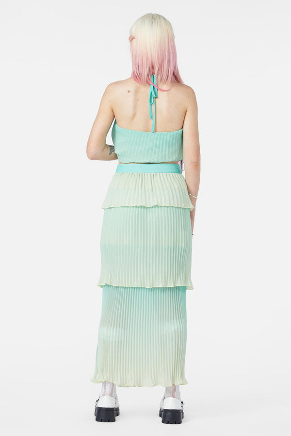 Dangerfield - Shell Tier Skirt - teal
