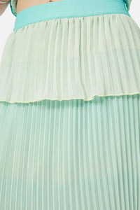 Dangerfield - Shell Tier Skirt - teal