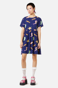 Dangerfield - Riptide Dress - navy