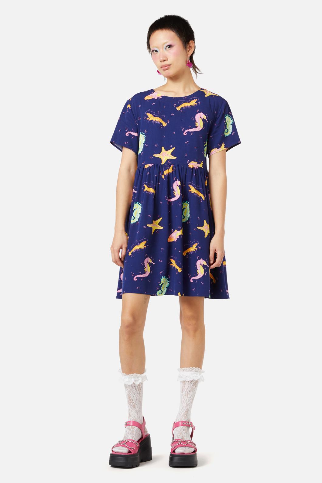 Dangerfield - Riptide Dress - navy