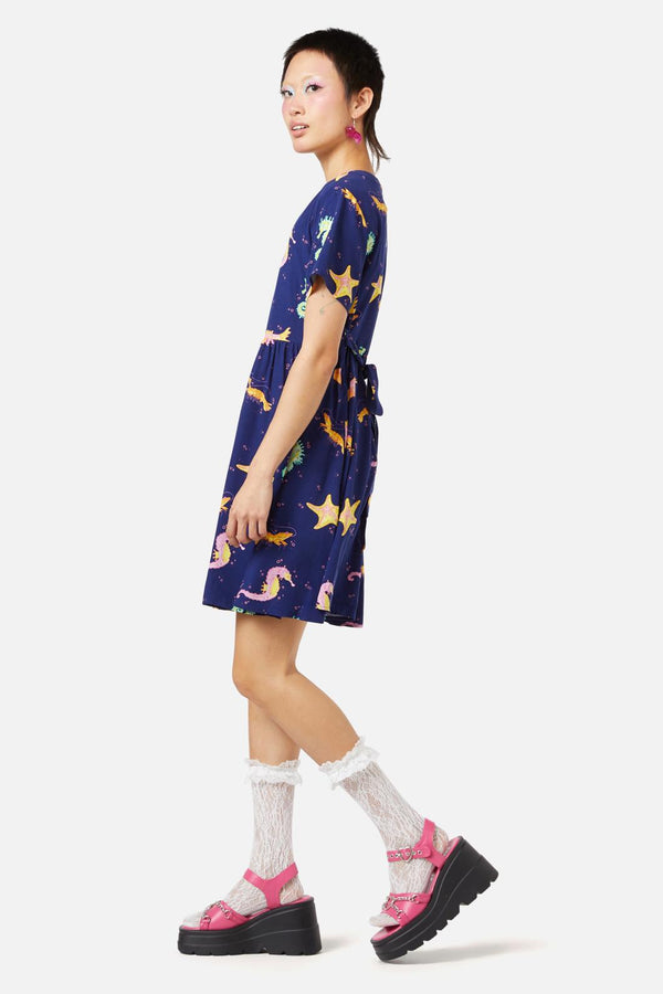 Dangerfield - Riptide Dress - navy