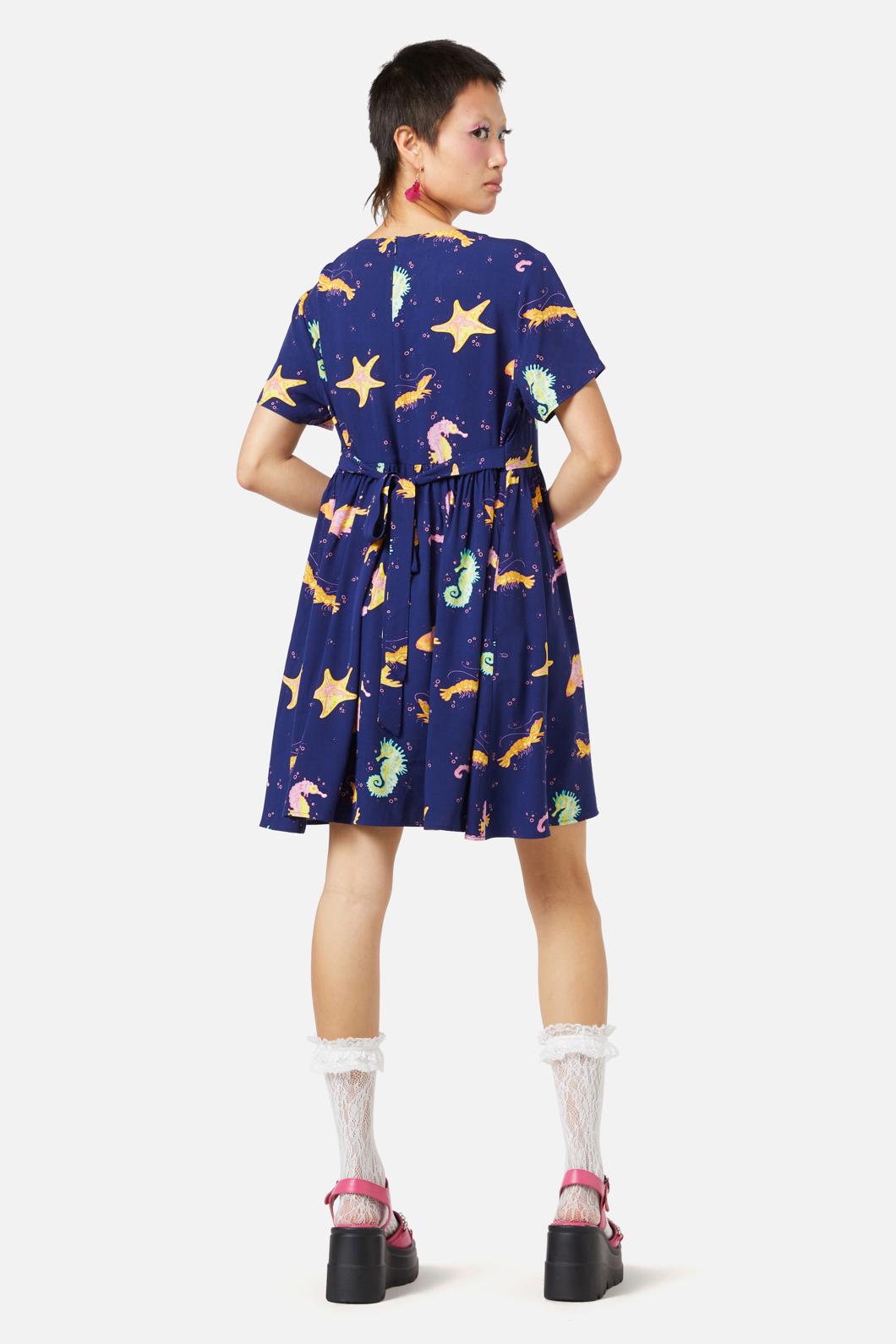 Dangerfield - Riptide Dress - navy