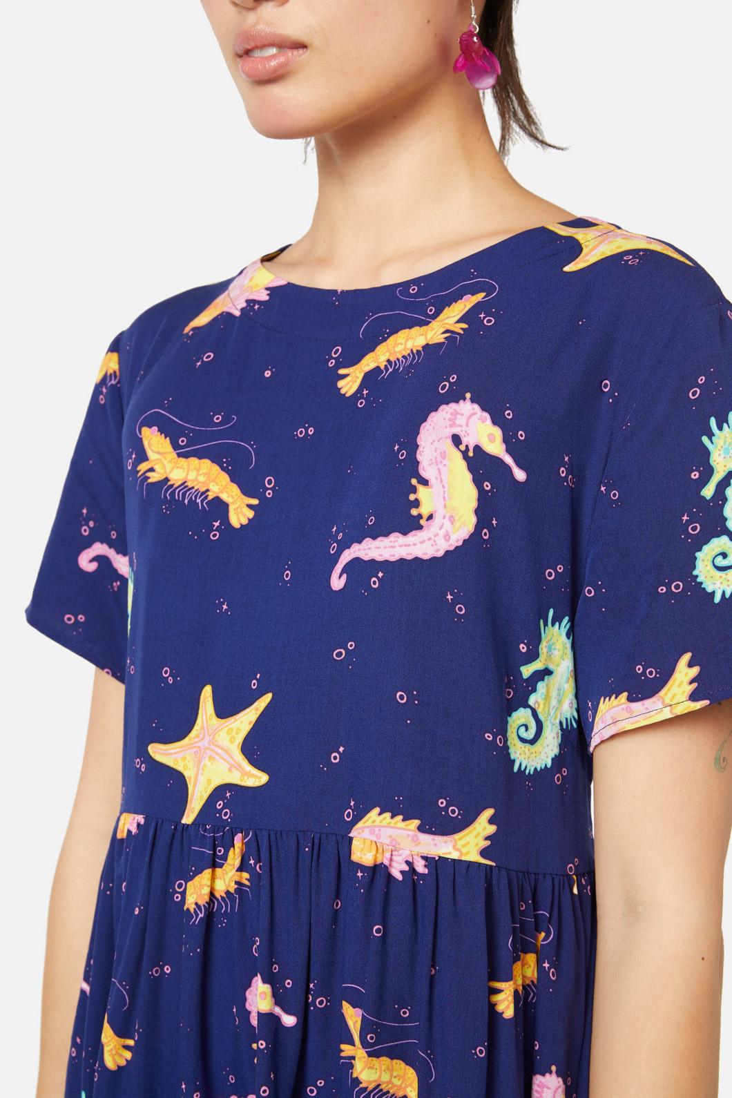 Dangerfield - Riptide Dress - navy