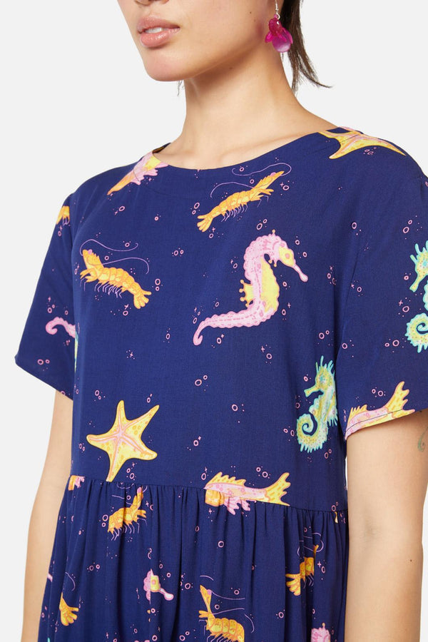 Dangerfield - Riptide Dress - navy