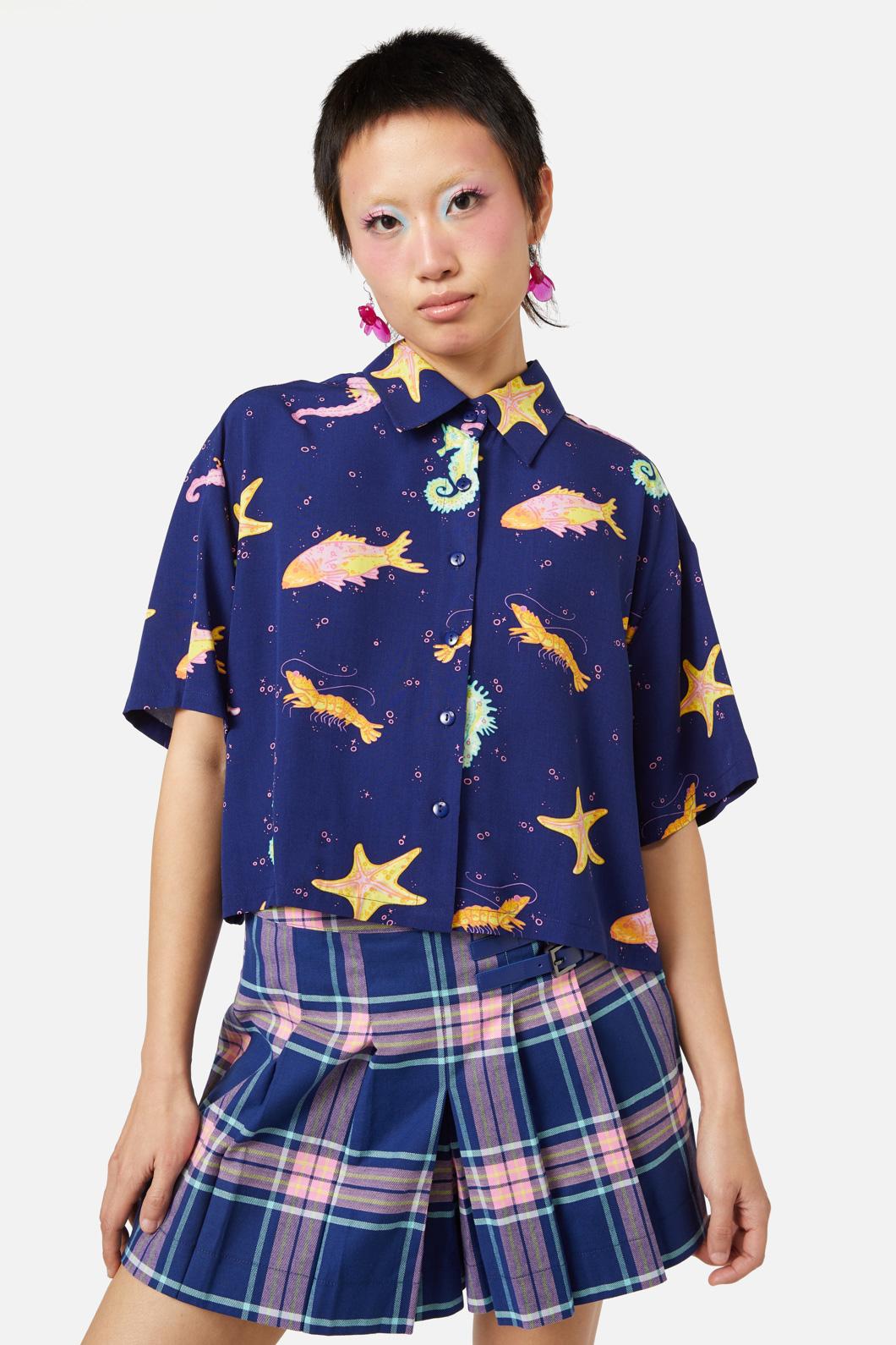 Dangerfield - Riptide Blouse - navy