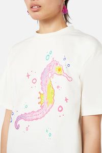Dangerfield - Seahorse Tee - cream