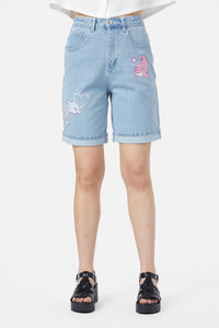 Dangerfield - Dolphin Emb Short - blue