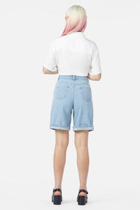 Dangerfield - Dolphin Emb Short - blue