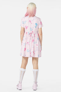 Dangerfield - Dolphin Pod Dress - pink