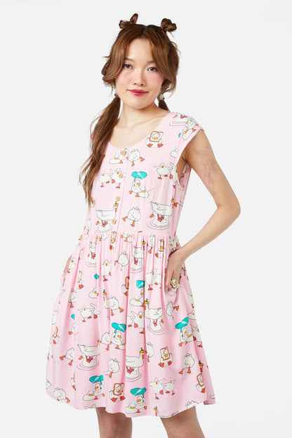 Dangerfield - Puddle Duck Dress - pink