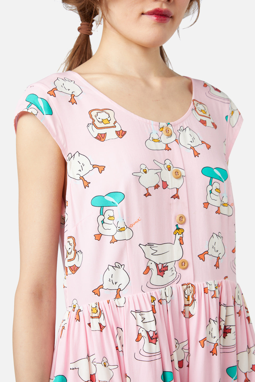 Dangerfield - Puddle Duck Dress - pink