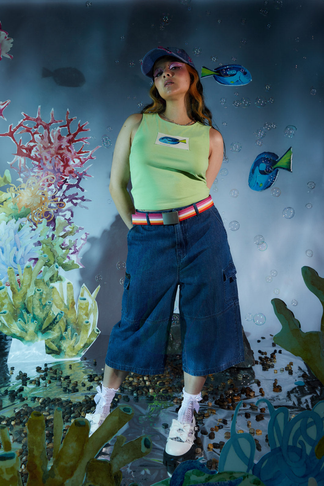 Dangerfield - Sandbank Jean Short - blue